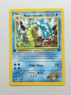 1st Edition Misty's Gyarados 13/132 Holo Rare Gym Challenge Vintage Pokemon LP - Image 1