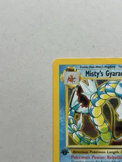 1st Edition Misty's Gyarados 13/132 Holo Rare Gym Challenge Vintage Pokemon LP - Image 3
