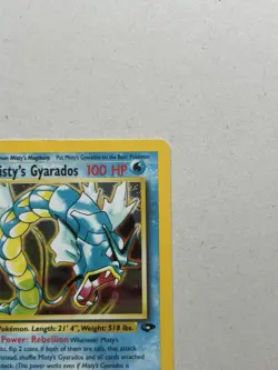 1st Edition Misty's Gyarados 13/132 Holo Rare Gym Challenge Vintage Pokemon LP - Image 4