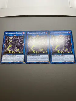 Yu-Gi-Oh! 3X Transcendosaurus Exaraptor Common 1st Edition AGOV-EN044 NM/M - Image 1