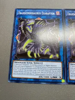 Yu-Gi-Oh! 3X Transcendosaurus Exaraptor Common 1st Edition AGOV-EN044 NM/M - Image 2