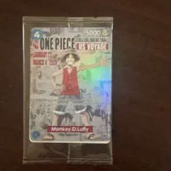 Bandai Namco One Piece Card Game US Voyage Monkey D. Luffy Holo English - Image 1