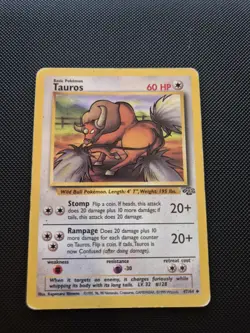 Pokemon TCG Tauros/Jungle Set/Card 47/64/◇ / MP - Image 1