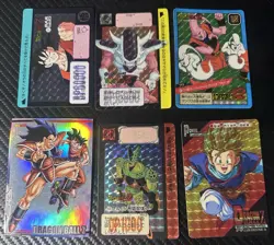 Dragon Ball Z Carddass Lot Of 6 Cards PRISM TCG BANDAI Japanese 1996 (US SELLER) - Image 1