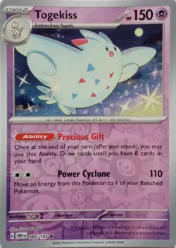 TOGEKISS - REVERSE HOLO - OBSIDIAN FLAMES - POKEMON CARD - 085/197 - Image 1