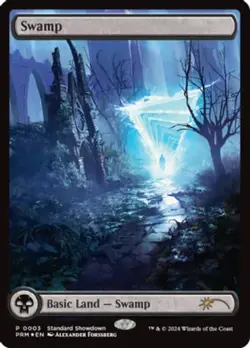 MTG Swamp - Foil - 2024 Standard Showdown, Unique & Misc. Promos, Lightly Played - Image 1