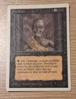 Pestilence Unlimited Common HP MAGIC THE GATHERING 1995 - Image 1