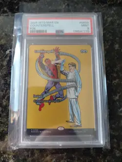 Counterspell PSA 9 (Borderless) Marvel Universe SPIDERMAN Foil Spider Man - Image 1