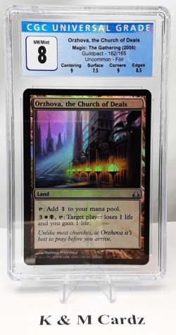 MTG - Guildpact - Orzhova, the Church of Deals - Foil - Graded - CGC 8.0 - Image 1