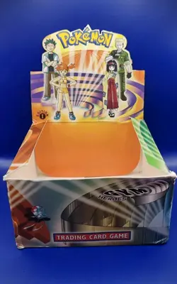 Gym Heroes 1st Edition EMPTY Booster Box Pokemon TCG WOTC Display Box No Packs - Image 1