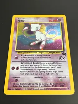 Mew #9 Holo 1999 WOTC Black Star Promo Pokemon TCG Gamefreak NM - Image 2