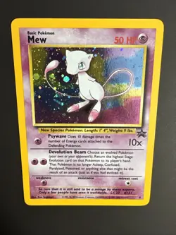 Mew #9 Holo 1999 WOTC Black Star Promo Pokemon TCG Gamefreak NM - Image 3
