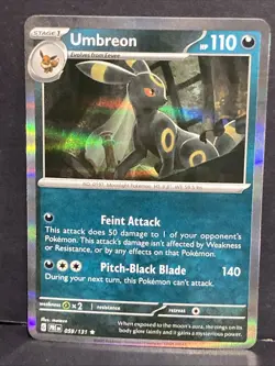 Umbreon Pokemon SV: Prismatic Evolutions Holo 059/131 Scarlet Violet TCG - Image 1