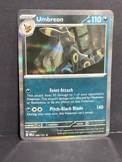 Umbreon Pokemon SV: Prismatic Evolutions Holo 059/131 Scarlet Violet TCG - Image 2