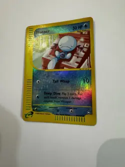 Pokemon TCG Card 2003 Reverse Holo Wooper 66/147 Aquapolis Set - Image 3