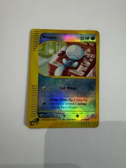 Pokemon TCG Card 2003 Reverse Holo Wooper 66/147 Aquapolis Set - Image 5