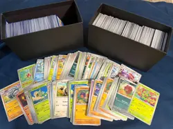 1000 Pokemon Card Bulk Lot Common & Uncommon No Basic Energy NM - Image 1