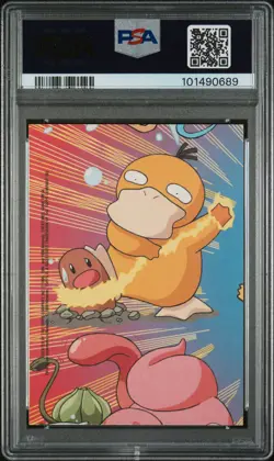 2000 TOPPS POKEMON TV ANIMATION SER 2 STICK-ONS #8 PIKACHU PSA 10 - Image 2