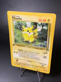 Pikachu Jungle 60/64 1st Edition Gold W Stamp Promo LP Pokemon TCG - Image 2