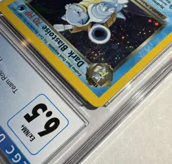 2000 Pokemon Dark Blastoise 3/82 Team Rocket Holo CGC 6.5 - Old Label - Image 4