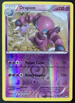 Drapion 54/122 Reverse Holo Rare Pokemon BREAKpoint Near Mint - Image 1