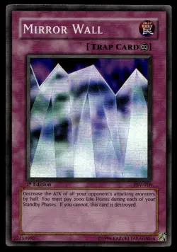 Yu-Gi-Oh TCG Pharaoh's Servant #PSV-016 Mirror Wall Super Rare,1st Ed. - Image 1