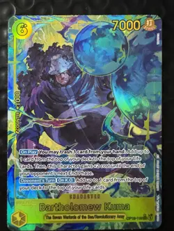 One Piece TCG Bartholomew Kuma Alternate Art OP12-119 Legacy Master SR - Image 1
