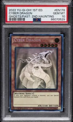 2022 YU-GI-OH! GFP2-GHOSTS FROM THE PAST: THE 2ND HAUNTING CYBER DRAGON PSA 10 - Image 1