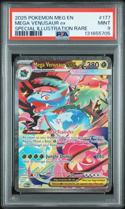 2025 POKEMON MEGA EVOLUTION SPECIAL ILLUSTRATION RARE MEGA VENUSAUR EX PSA 9 - Image 1