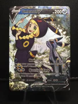 Pokemon Lillie Umbreon V Waifu Cute Doujin Ultra Rare Foil ACG Art Card - NM - Image 1