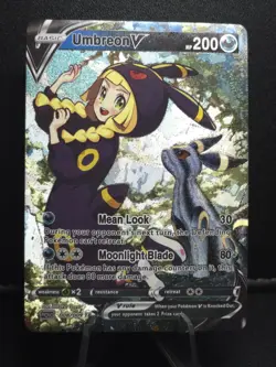 Pokemon Lillie Umbreon V Waifu Cute Doujin Ultra Rare Foil ACG Art Card - NM - Image 2