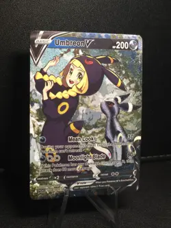 Pokemon Lillie Umbreon V Waifu Cute Doujin Ultra Rare Foil ACG Art Card - NM - Image 3