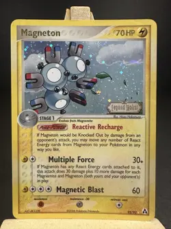Magneton 22/92 Reverse Holo Rare EX Legend Maker Pokemon Card TCG Stamped LP - Image 1