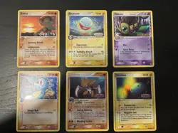 Pokemon TCG Vintage Reverse Holo Stamped Lot Of 6 Cards Kabutops, Electrode - Image 1