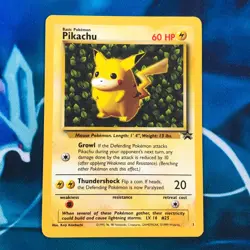 Pikachu - 1 - Ivy Black Star Promo Rare - Pokemon Card - MP - Image 1