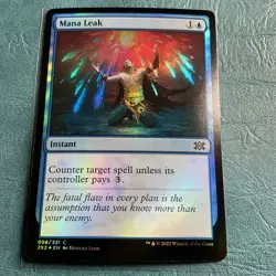 Mana Leak Double Masters 2022 NM Foil - Image 1
