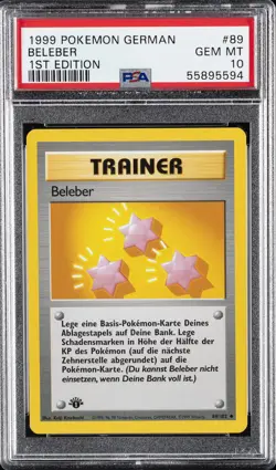 1999 POKEMON GERMAN 1ST ED #89 BELEBER PSA 10 - Image 1