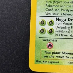 Venusaur #13 Holo WotC Black Star Promo Vintage Pokemon TCG Card - Image 5