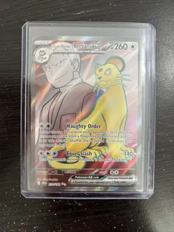 Team Rocket's Persian ex 219/182 Ultra Rare Holo SV10 Destined Rivals Pokemon NM - Image 1