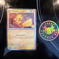 Pokemon TCG Pikachu Pokemon Day 2026 Promo And Coin - Image 2