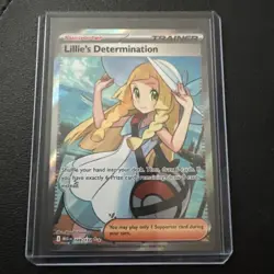 Lillie's Determination SR 169/132 Mega Evolution Pokemon TCG Near Mint NM - Image 1