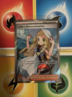 Lillie's Determination SR 169/132 Mega Evolution Pokemon TCG Near Mint NM - Image 1
