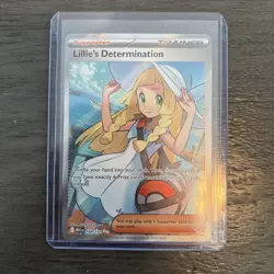Lillie's Determination SR 169/132 Mega Evolution Pokemon TCG Near Mint NM - Image 1