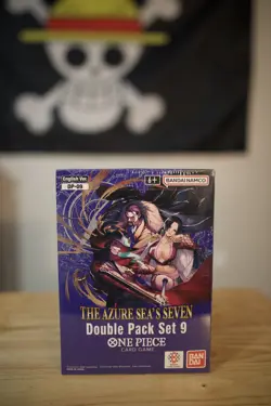 Sealed ONE PIECE TCG OP-14 Azure Sea’s Seven-Double Pack Set Vol.9 Display Of 8 - Image 1