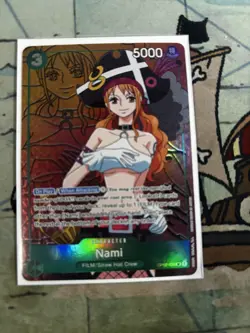 One Piece Nami OP02-036 Paramount War Alt Art Parallel NM - Image 1