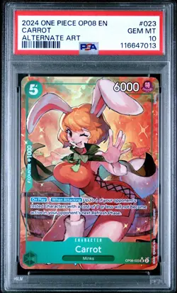 PSA 10 - 2024 ONE PIECE OP08-TWO LEGENDS 023 CARROT ALTERNATE ART (English) - Image 1