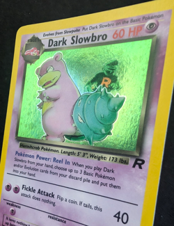 Pokemon TCG: Dark Slowbro 12/82 Team Rocket WoTC Holo Rare With Swirl LP+ - Image 3