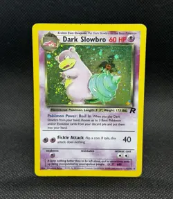Dark Slowbro Holo 12/82 - 2000 WOTC Team Rocket Pokemon *Crotch Swirl* - Image 1