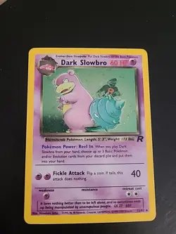 Dark Slowbro - 12/82 - Pokemon Team Rocket Unlimited Holo Rare Card WOTC NM/LP - Image 1