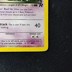 Pokemon TCG Dark Slowbro Team Rocket 12/82 Unlimited Holo Rare MP - Image 4